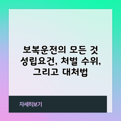 보복운전의 모든 것: 성립요건, 처벌 수위, 그리고 대처법