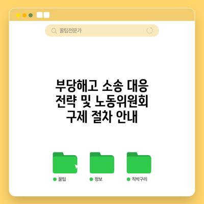부당해고 소송 대응 전략 및 노동위원회 구제 절차 안내