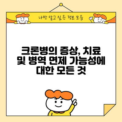크론병의 증상, 치료 및 병역 면제 가능성에 대한 모든 것