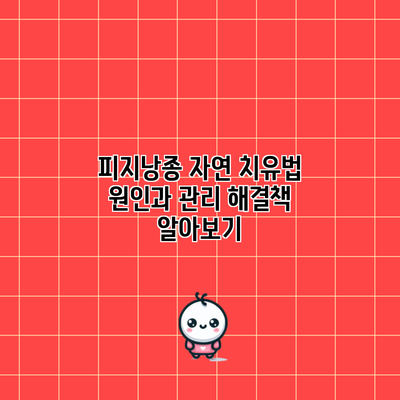 피지낭종 자연 치유법: 원인과 관리 해결책 알아보기