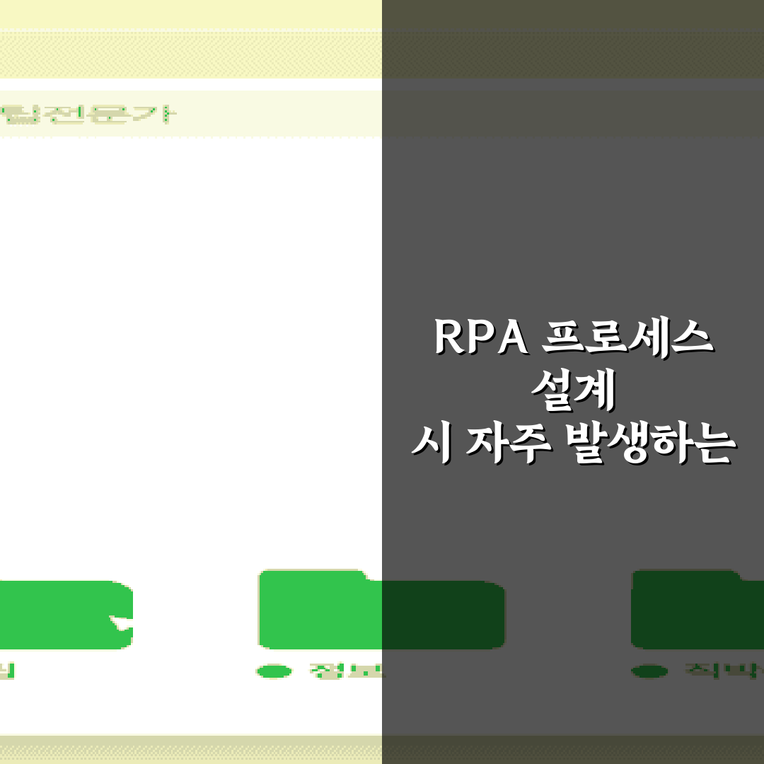 RPA 프로세스 설계 시 자주 발생하는 오류 해결법 7가지 비법