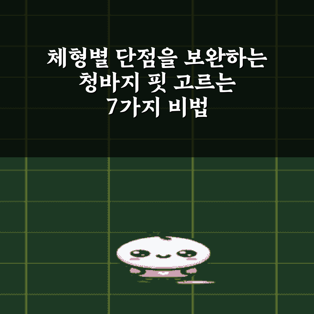 체형별 단점을 보완하는 청바지 핏 고르는 7가지 비법