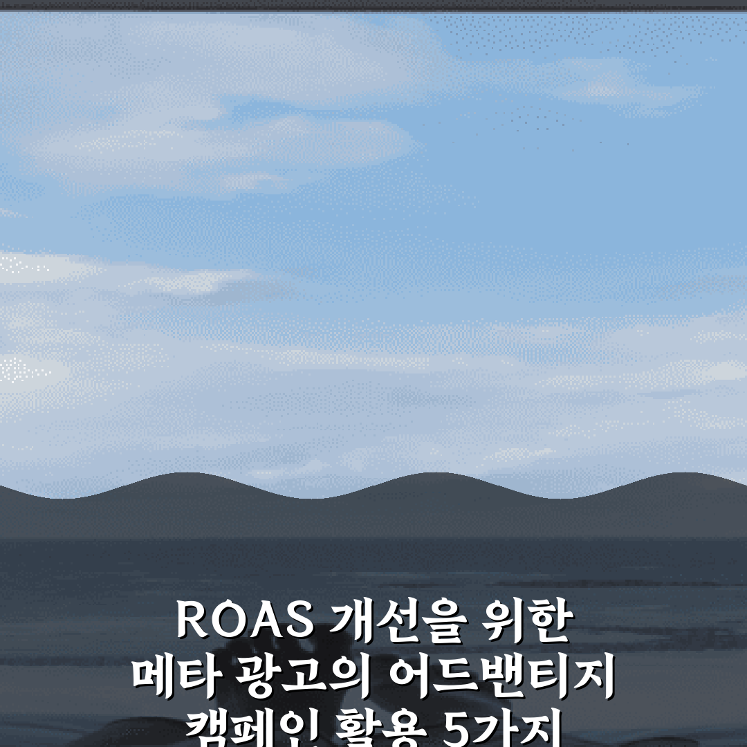 ROAS 개선을 위한 메타 광고의 어드밴티지 캠페인 활용 5가지 비법