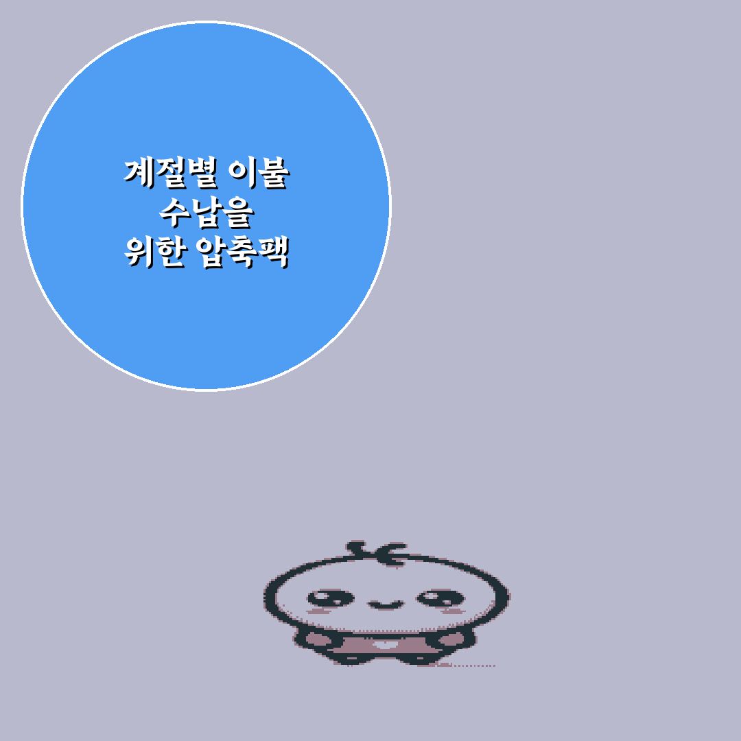 계절별 이불 수납을 위한 압축팩 사용법 총정리 7가지 비법