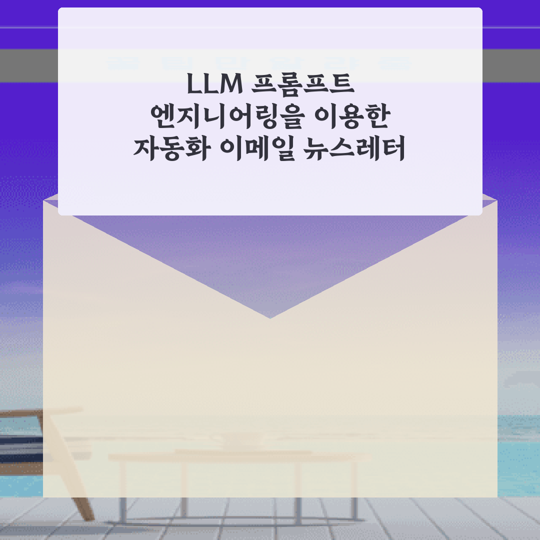 LLM 프롬프트 엔지니어링을 이용한 자동화 이메일 뉴스레터 제작 비법 7가지
